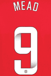 2020-23 Arsenal**FA WSL**Home/Away/Third Shirt MEAD#9 Official Football Name Number Set