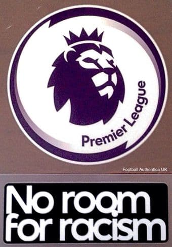 2020-23 FA Premier League & No Room For Racism Official Player Issue Size Football Badge Patch Set