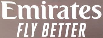 2020-24 AC Milan/Arsenal UCL Home Shirt*EMIRATES FLY BETTER*Official Player Issue Size Sponsor Logo