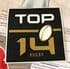 2020-24 French Rugby Union TOP 14 Official Player Issue Size Rugby Badge Patch