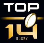 2020-24 French Rugby Union TOP 14 Official Player Issue Size Rugby Badge Patch