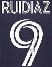 2020-24 Seattle Sounders MLS Home/Away Shirt RUIDIAZ#9 Official Player Issue Match Name Number Set