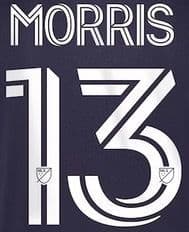 2020-25 Seattle Sounders MLS Home/Away Shirt MORRIS#13 Official Player Issue Match Name Number Set