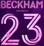 2020-26 Inter Miami MLS Away Shirt BECKHAM#23 Official Player Issue Match Name Number Set