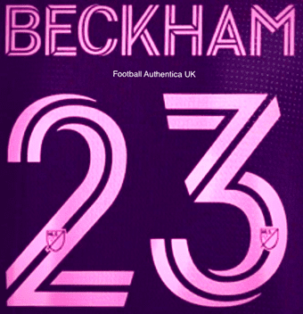 2020-26 Inter Miami MLS Away Shirt BECKHAM#23 Official Player Issue Match Name Number Set