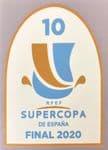 2020 Real Madrid SUPERCOPA FINAL DE ESPANA Official Player Issue Size Football Soccer Badge Patch
