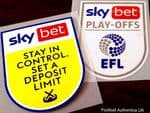 2021 & 2022 Sky Bet EFL League One Play-Offs Official Player Issue Size Football Badge Patch Set