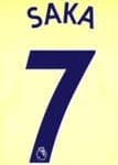 2021-22/23 Arsenal Away/Third Shirt SAKA#7 Official Player Issue Size Name Number Set