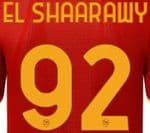 2021-22/23 AS Roma EL SHAARAWY#92 Home/Fourth Shirt Official Player Issue Size Name Number Set