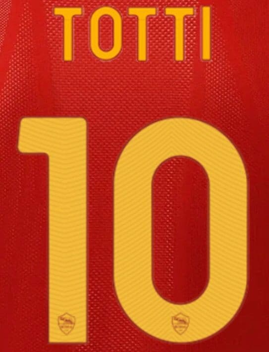 2021-22/23 AS Roma LEGEND Home/Fourth Shirt TOTTI 10 Official Player ...