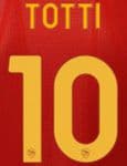 2021-22/23 AS Roma LEGEND Home/Fourth Shirt TOTTI#10 Official Player Issue Size Name Number Set