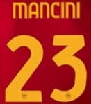 2021-22/23 AS Roma MANCINI#23 Home/Fourth Shirt Official Player Issue Size Name Number Set