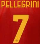 2021-22/23 AS Roma PELLEGRINI#7 Home/Fourth Shirt Official Player Issue Size Name Number Set