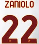 2021-22/23 AS Roma ZANIOLO#22 Away/Third Shirt Official Player Issue Size Name Number Set