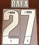 2021-22/23 Benfica LIGA BWIN Home Shirt RAFA#27 Official Player Issue Size Name Number Set