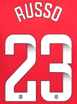 2021-22/23 Manchester United FA WSL Home/Third Shirt RUSSO#23 Official Football Name Number Set