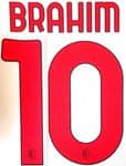 2021-22 AC Milan Third Shirt BRAHIM#10 Official Stilscreen Name Number Set