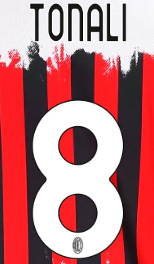 2021-22 AC Milan X NEMEN Fourth Shirt TONALI 8 Official Stilscreen