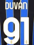2021-22 Atalanta DUVAN#91 Home Shirt Official Player Issue Size Name Number Set