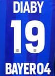 2021-22 Bayer Leverkusen Home/Third Shirt DIABY#19 Official DekoGraphics Name Number Set