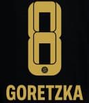 2021-22 Bayern Munich Away Shirt GORETZKA#8 Official Player Issue Size Name Number Set