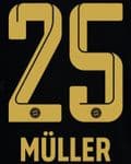 2021-22 Bayern Munich Away Shirt MULLER#25 Official Player Issue Size Name Number Set