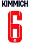 2021-22 Bayern Munich UCL Third Shirt KIMMICH#6 Official Avery Dennison Name Number Set