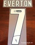 2021-22 Benfica LIGA BWIN Home Shirt EVERTON#7 Official Player Issue Size Name Number Set