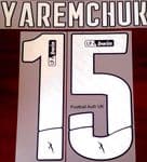 2021-22 Benfica LIGA BWIN Home Shirt YAREMCHUK#15 Official Player Issue Size Name Number Set