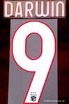 2021-22 Benfica UCL Third Shirt DARWIN#9 Official Player Issue Size Name Number Set