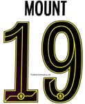 2021-22 Chelsea UCL & FA CUP Away Shirt MOUNT#19 Official Player Issue Size Name Number Set