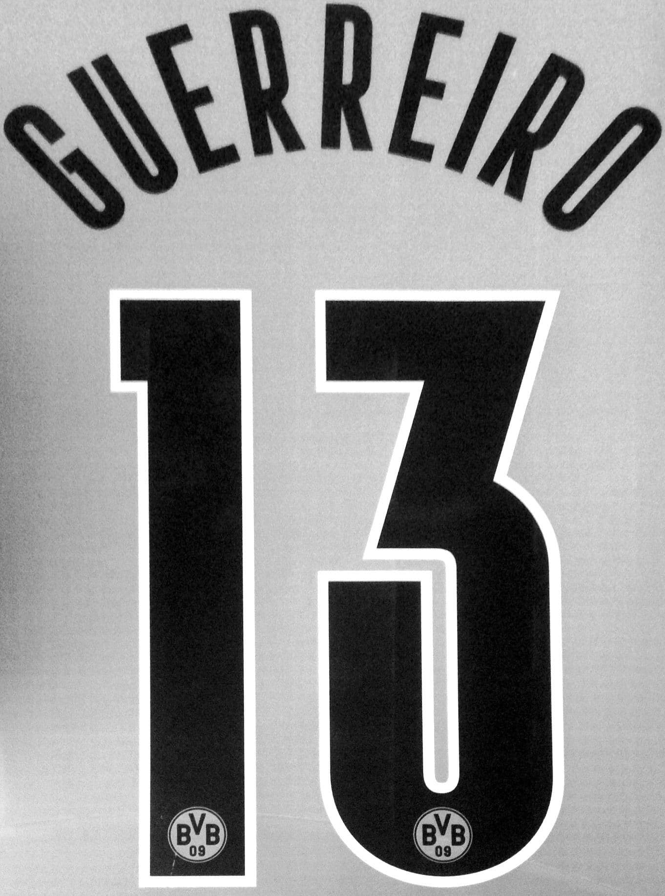 2021-22 Dortmund UCL & DFB-POKAL Third Shirt GUERREIRO 13 Official