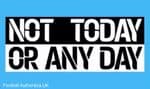 2021-22 EFL Against Racism***NOT TODAY OR ANY DAY***Official Player Issue Size Football Badge Patch