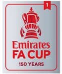 2021-22 Emirates FA Cup**150 YEARS**Leicester City Winners 1**Official Player Issue Size Badge Patch