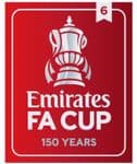 2021-22 Emirates FA Cup**150 YEARS**Winners 6**Official Player Issue Size Football Badge Patch