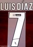 2021-22 FC Porto LIGA BWIN Home Shirt LUIS DIAZ#7 Official Player Issue Size Name Number Set