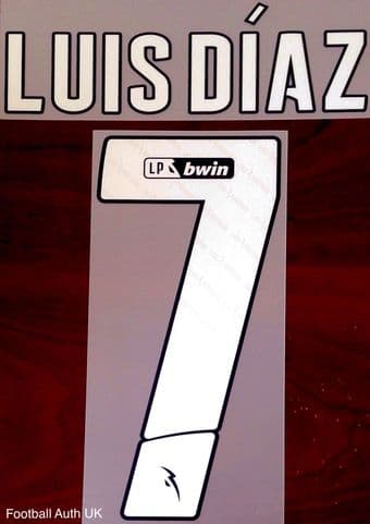 2021-22 FC Porto LIGA BWIN Home Shirt LUIS DIAZ#7 Official Player Issue Size Name Number Set