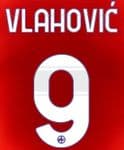 2021-22 Fiorentina VLAHOVIC#9 Home/Fourth Shirt Official Player Issue Size Name Number Set