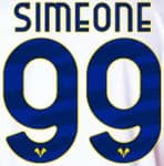 2021-22 Hellas Verona SIMEONE#99 Away Shirt Official Player Issue Size Name Number Set