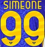 2021-22 Hellas Verona SIMEONE#99 Home Shirt Official Player Issue Size Name Number Set