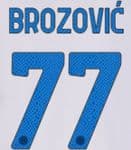 2021-22 Inter Milan BROZOVIC#77 Away Shirt Official Player Issue Size Name Number Set