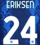 2021-22 Inter Milan ERIKSEN#24 Home Shirt Official Player Issue Size Name Number Set
