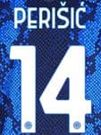 2021-22 Inter Milan PERISIC#14 Home Shirt Official Player Issue Size Name Number Set