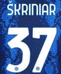 2021-22 Inter Milan SKRINIAR#37 Home Shirt Official Player Issue Size Name Number Set