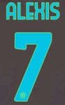 2021-22 Inter Milan Third Shirt ALEXIS#7 Official Stilscreen Name Number Set