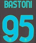2021-22 Inter Milan Third Shirt BASTONI#95 Official Stilscreen Name Number Set