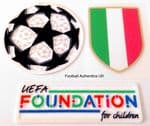 2021-22 Inter Milan UCL STARBALL/SCUDETTO/UEFA FOUNDATION Official Player Issue Size Badge Patch Set