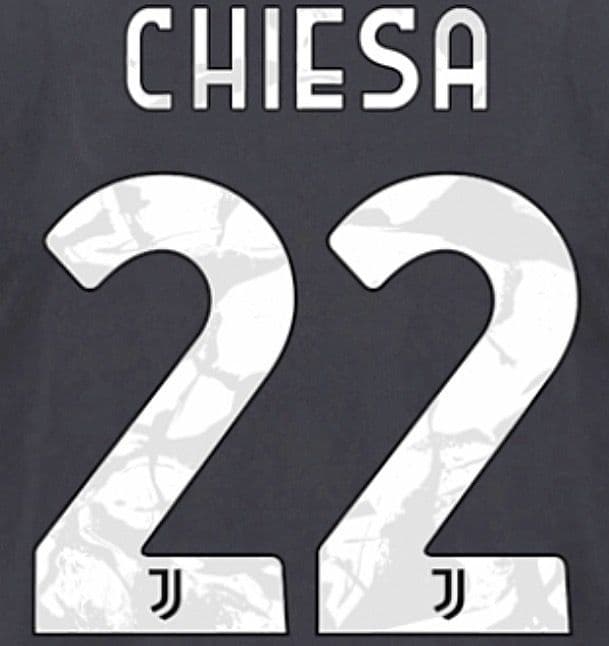 2021-22 Juventus CHIESA 22 Away/Fourth Shirt Official