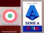 2021-22 Juventus**Coppa Italia & Serie A**Official Player Issue Size Football Soccer Badge Patch Set