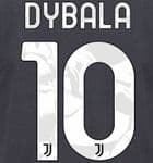 2021-22 Juventus DYBALA#10 Away/Fourth Shirt Official DekoGraphics Name Number Set
